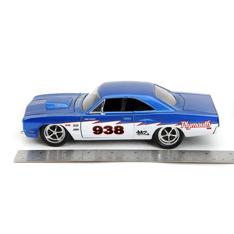 ミニカー 1:24 BTM 1970 Plymouth Road Runner 938 1970 Plymouth Road Runner #938 Candy Blue and White 