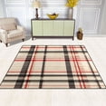 thumbnail image 2 of Yayeee Area Rugs for Living Room 5.2'x4' Non Slip Washable Bedroom Floor Carpet, Black Tartan, 2 of 5