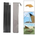 thumbnail image 3 of Bâche Réglable à 8 Sections Mâtx de Camping Extérieur Noir, 3 of 8
