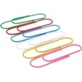thumbnail image 1 of Clips de papel reutilizables de gran tamaño, con revestimiento de colores variados para una fácil clasificación de documentos, superficie lisa que evita rayones, gran capacidad, estructura de metal, 1 of 5