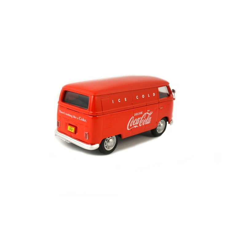 Coca-Cola Collectibles 1/43 VW カーゴ バン 1962 レッド&イエロー 完成品 rdzdsi3 Coca-Cola 1/43 Scale 1962 Volkswagen Diecast Cargo Van - Red
