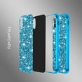thumbnail image 6 of Phone Case for Samsung Galaxy S20 FE Case Glitter Sparkle Gold, Samsung S20 FE 5g Case Silicone Anti-Fingerprint Glamorous Bling Shiny Cover Thin (Blue), 6 of 14