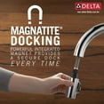 thumbnail image 4 of Delta 19802Z-Dst Lenta Single-Handle Pull-Down Kitchen Faucet - Black, 4 of 7