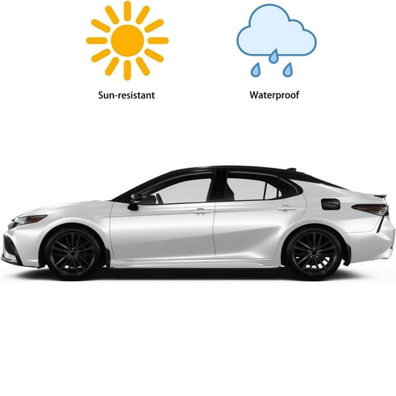 1Pcs Carbon Fiber Look Fuel Tank Cover Cap Sticker For Toyota Camry 2018-2023