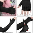 thumbnail image 2 of HSHDLDF 2 Pairs Cut Resistant Gloves Arms Protector Arm Sleeves Safety Arm Guard (Black, Gray), 2 of 7