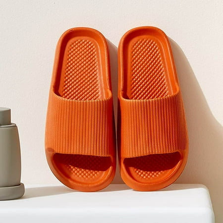 

uikmnh Slippers for Women Shoes Summer Indoor Non Slip Bathroom Slippers Hollow Out Slippers Orange 9