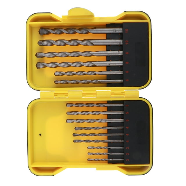 15 unids set broca helicoidal de cemento Cola 3mm -10mm HSS