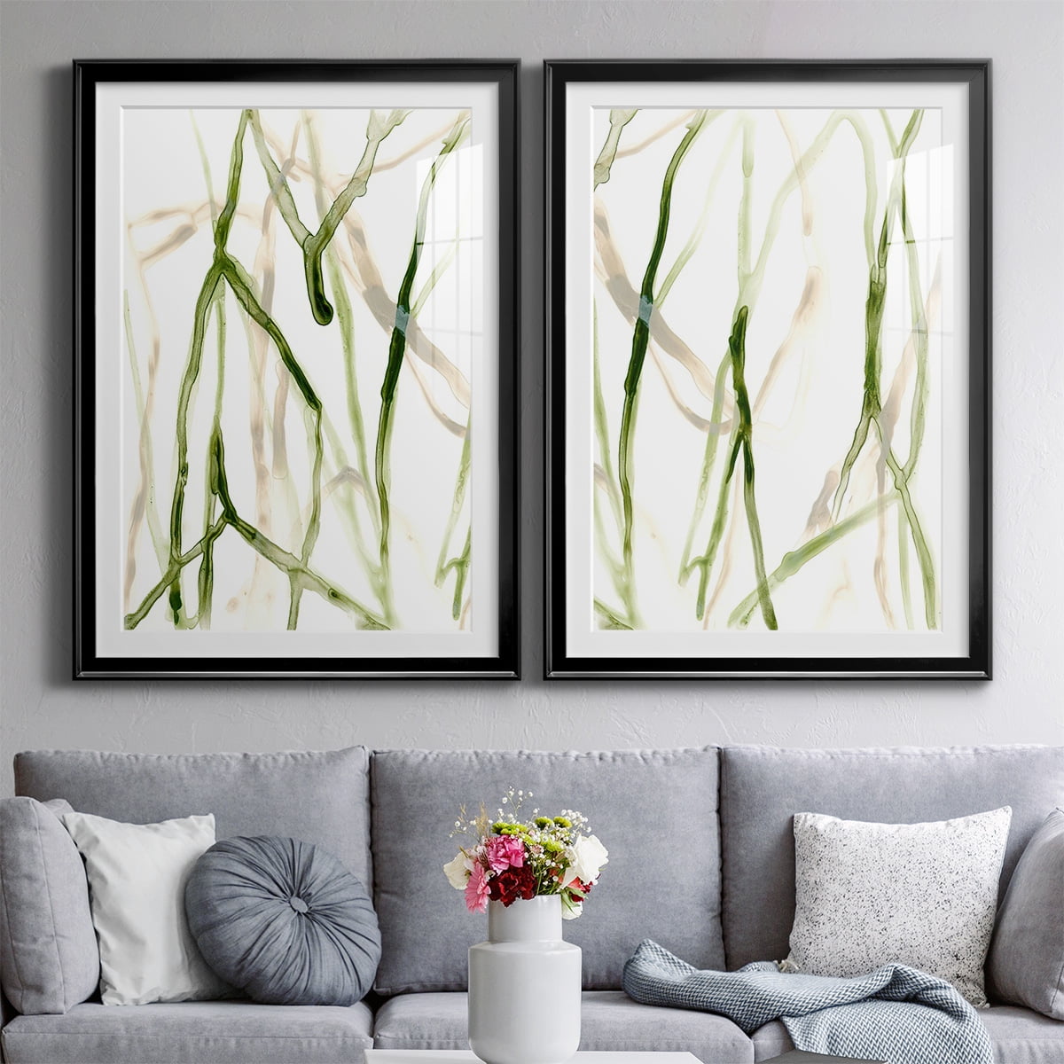 Wexford Home Runnel VII Premium Framed Print, 18.5" x 24.5" - Ready to Hang, Black (Set of 2)