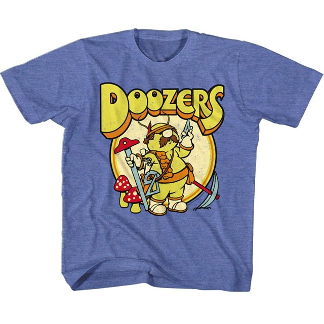 Fraggle Rock Doozers Rétro Cercle Royal Chiné T-Shirt Jeunesse
