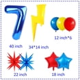 thumbnail image 2 of Decoraciones de cumpleaños de Wclliuchi Cartoon Hedgehog Boy 7th, 2 of 7