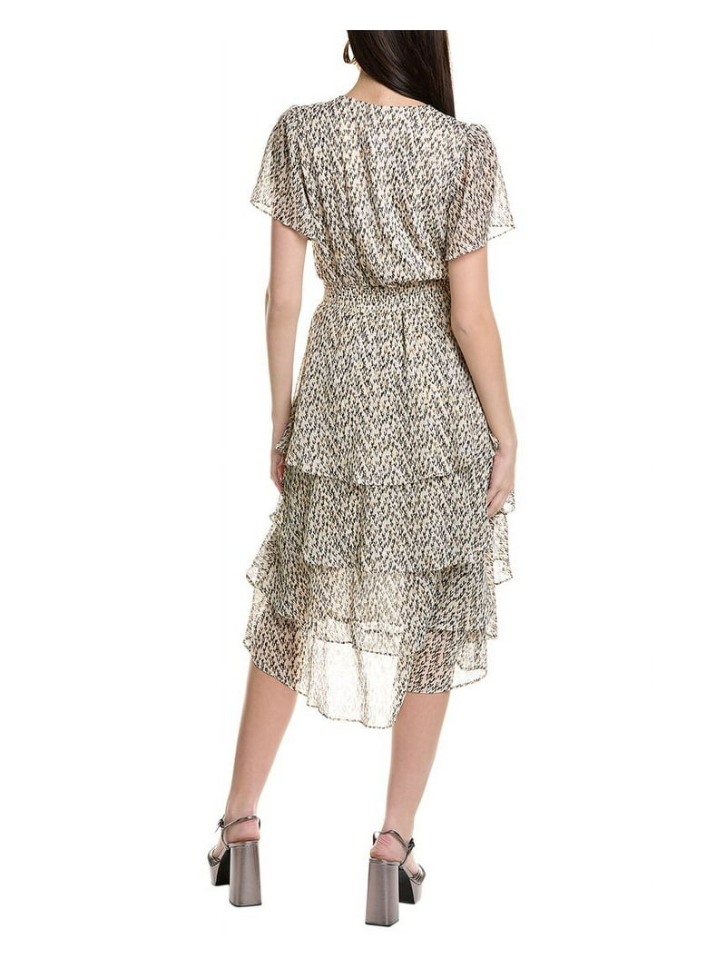 black midi dress short sleeve Women's Lexi Short Sleeve Fit & Flare Midi Dress | Black