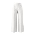 thumbnail image 3 of Oksale Womens Dress Pants Business Casual Tall Pants with Pockets Loose Straight Leg Slack Pants for Officewear White XS, 3 of 7