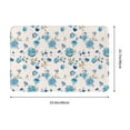 thumbnail image 3 of Balery Rose Flowers Doormat, Durable Flannel Fabric, Waterproof Stain and Fade Resistant, Low Profile,Indoor Outdoor Door Mats, Easy Clean Patio Entrance Mat, 16x24in, 3 of 9