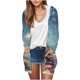 thumbnail image 1 of Cárdigan para mujer, blusa informal de manga larga con estampado y bolsillo, cárdigan con capucha, abrigo holgado de algodón de imitación para mujer, 1 of 4