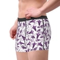thumbnail image 3 of Bingfone Violets Flowers Men's Underwear - Casual Stretch Boxer Briefs-Medium, 3 of 7