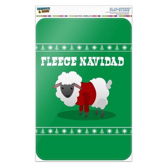 Fleece Feliz Navidad Sheep Christmas Holiday  Home Business Office Sign