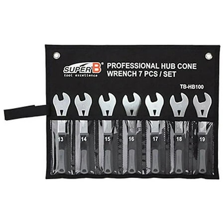 

Super-B TB-HB100 Cone Wrench Set 13mm 14mm 15mm 16mm 17mm 18mm 19mm