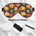 thumbnail image 4 of Salouo Colorful Maple Leaves Pattern Sleep Mask,Sleep Eye Mask & Blindfold Eye Sleep Shade Cover with Elastic Strap Soft Eye Cover Eyeshade for Night Sleeping Travel & Nap, 4 of 7
