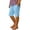 Blue, variant on Coerni Kids Cotton Linen Shorts Teen Girls Baggy Sweatpants Trousers Knee Length Beach Drawstring 𝐂apri Comfy Cropped 𝐓racksuit