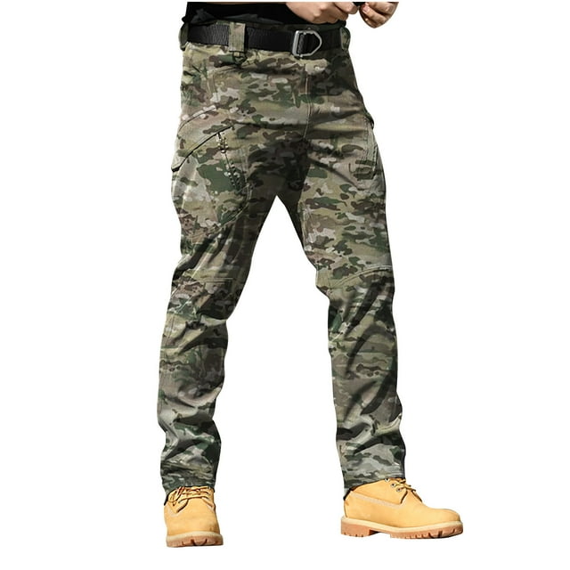 Pantalons pour Hommes Pantalons de Randonnée Légers Cargo Pêche Militaire