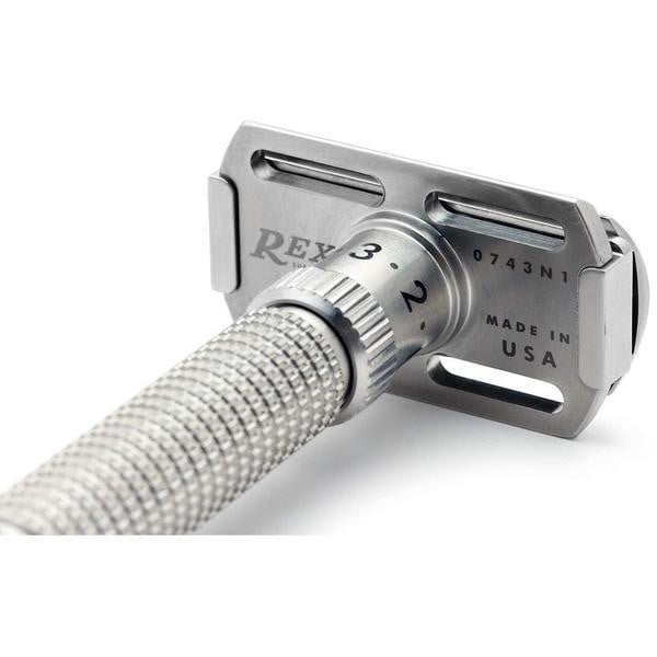 Rex Supply Co. Ambassador Adjustable Stainless Steel DE Safety Razor