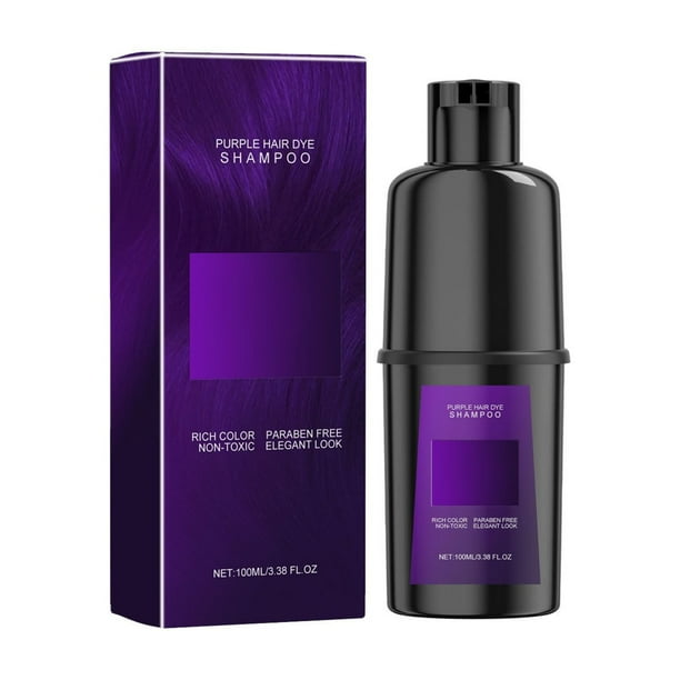 Fiudx Champú para Teñir El Cabello, Mantenimiento Del Color con Extracto Vegetal, Tinte Casero Duradero de 100 Ml, Fórmula Natural y Nutritiva, Aplicación Práctica, Cabello Juvenil, Uso de Guantes, p