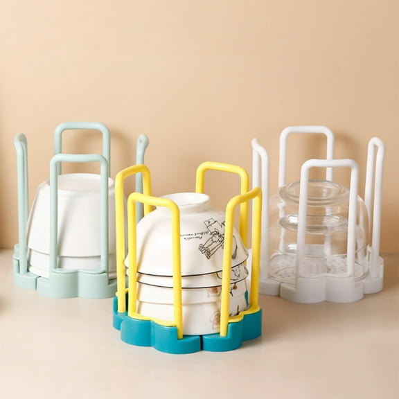 Extending Dish Drying Rack, Plastic Kitchen Drainer, Retractable Storage Stand for Bowls Plates and Cups, Space Saving Design for Countertops, White, by FAJHHA