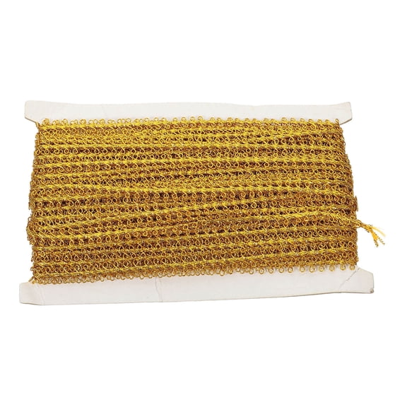 LEORX Golden Decorative Curtain Ribbon Polyester Trim for Household Curtain Ornament and Embellishment