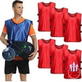thumbnail image 1 of Paquete de 6 chalecos Pinnies Scrimmage Jersey para fútbol baloncesto Hockey adulto, 1 of 7