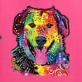 thumbnail image 2 of Smiling Dog | Colorful Neon Golden Retreiver | Dean Russo Art Animal Lover Unisex Hoodie Sweatshirt, Neon Pink, 3X-Large, 2 of 6
