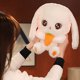 thumbnail image 4 of Conejo de peluche de juguete, conejo de peluche sentado, conejo blanco grande de peluche con zanahoria, juguete de peluche suave, lindo y realista con orejas largas, 4 of 4