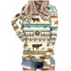 thumbnail image 1 of Camiseta con Capucha Impresa de Estilo Bohemio de Manga Larga para Mujeres de Manga Larga para Mujeres, 1 of 5