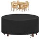 thumbnail image 1 of Garden Table Cover Round Waterproof Anti-UV Oxford Heavy Duty Protective Cover Garden 190X80CM, 1 of 4