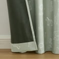 thumbnail image 4 of Ecologee Safari 100% Blackout Rod Pocket Back Tab Single Indoor Curtain Panel, Sage, 40" W x 63" L, 4 of 7