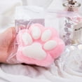 thumbnail image 4 of Pink Cat Paw Fidget Toys For Stress Relief Large Size Squeeze Toy For Anxiety Relaxation 5 Inch Pink Color, 4 of 7
