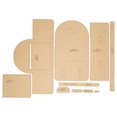 thumbnail image 1 of Acrylic Board, 9Pcs Easy To Store Transparent DIY Acrylic Template Scratch   For Gift, 1 of 8