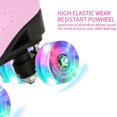 thumbnail image 3 of Adult Roller Skates Classic High Top Solid Color Roller Skates Retro PU Leather Design Lace Up Roller Skates for Women Beginner Indoor Outdoor, Pink, 6.5, 3 of 9