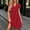 (Fashion 50)Red, variant on Aimik Womens V Neck Ruffle Sleeve Shift Dress Loose Fit Flowy Mini Casual Dresses with Pockets for Summer Beach Travel