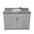 thumbnail image 6 of Bellaterra Home 400700-49S-WH-GYR 49 in. Single Rectangle Sink Vanity with Granite Top, White & Gray, 6 of 27