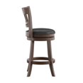 thumbnail image 5 of Lexicon Shapel Faux Leather Swivel Counter Stool in Dark Cherry, 5 of 5
