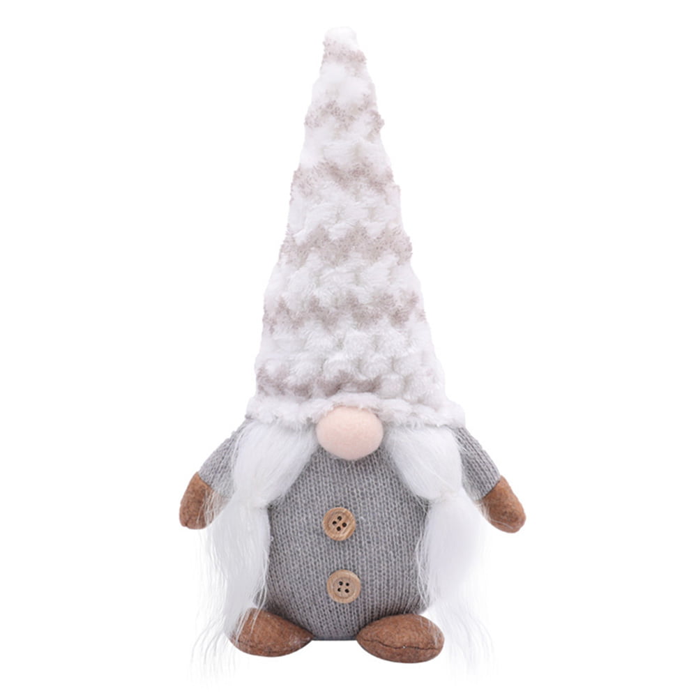 Christmas Faceless Doll Cute Plush Knitted Swedish Gnomes Standing ...