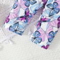 thumbnail image 5 of WOYY Toddler Girls 2Pcs Outfits Butterfly Print Long Sleeve T-Shirt Pants Clothes Set for Children, Sizes 2-3T, 5 of 5