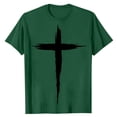 thumbnail image 3 of Yertdoel Men T-shirts Solid Color Crew Neck Short Sleeve Print Shirts Loose Lightweight Comfortable Outdoor Running Workout Summer Casual Tops, 3 of 6