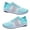 Blue, variant on 1 Pair Striped Elastic Lightweight Sports Shoes Woman Knitted Slip On Sneakers for Gym