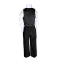 thumbnail image 5 of 6pc Formal Baby Boy Toddler Black Vest Bow Tie Suit Outfit w/ Color Vest Set S-7, 5 of 5