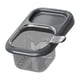 thumbnail image 3 of Cesta coladora para fregadero, rejilla de almacenamiento para esponja de grifo, ahorra espacio y recogedor de residuos de alimentos. Negro Gris, 3 of 9