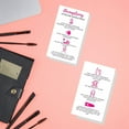 thumbnail image 6 of Dermaplaning Aftercare Cards  50 Pack  Size 2 x 3.5 inches Business Card Size  Microplaning Blading PMU  Aftercare Instructions White with Pink Icons Design, 6 of 9