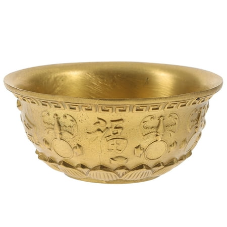 

NUOLUX 1pc Brass Cornucopia Bowl Creative Cornucopia Ornaments Handicrafts Gift Storage Bowl