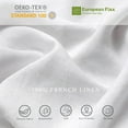 thumbnail image 4 of 100% Pure Linen Natural Table Runner - 14x90 Inch French Linen Table Decor for Dining, Holidays, Christmas, and Weddings - White, 4 of 7