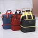 thumbnail image 2 of GreenInsulated Lunch Bag 2 Decks Grande impermeable Picnic Bento Tote Bag a prueba de fugas Mom's esquí esquí Gafas de esquí, 2 of 3